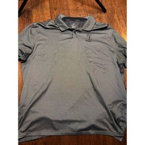 Nike Golf Dri-FIT TPC Sugarloaf Polo Mens XXL Gray Short Sleeve Standard Fit